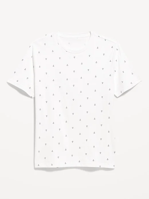 Old Navy Camisa de Algodón Hombre con Anclas Original