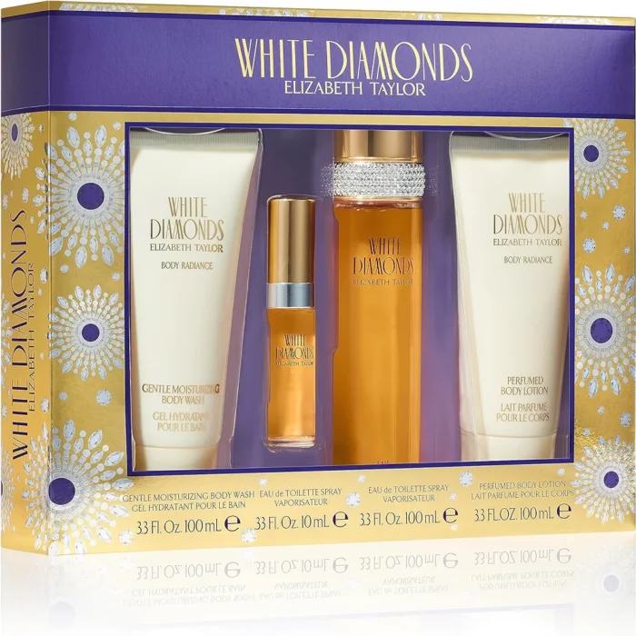 White Diamonds Elizabeth Taylor Set 4 Piezas para Dama EDP