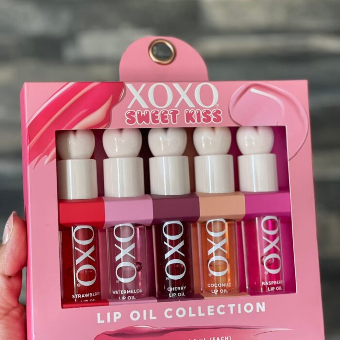 XOXO Sweet Kiss Lip Oil Collection – Set de 5 Aceites Labiales Hidratantes con Brillo Natural