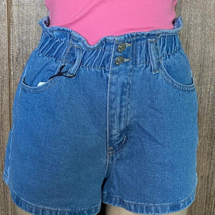 Short de Mezclilla Forever 21 para Mujer con Cintura Alta y Elástico