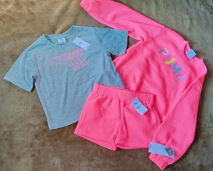 Conjunto Puma para niña de 3 piezas talla 6x–