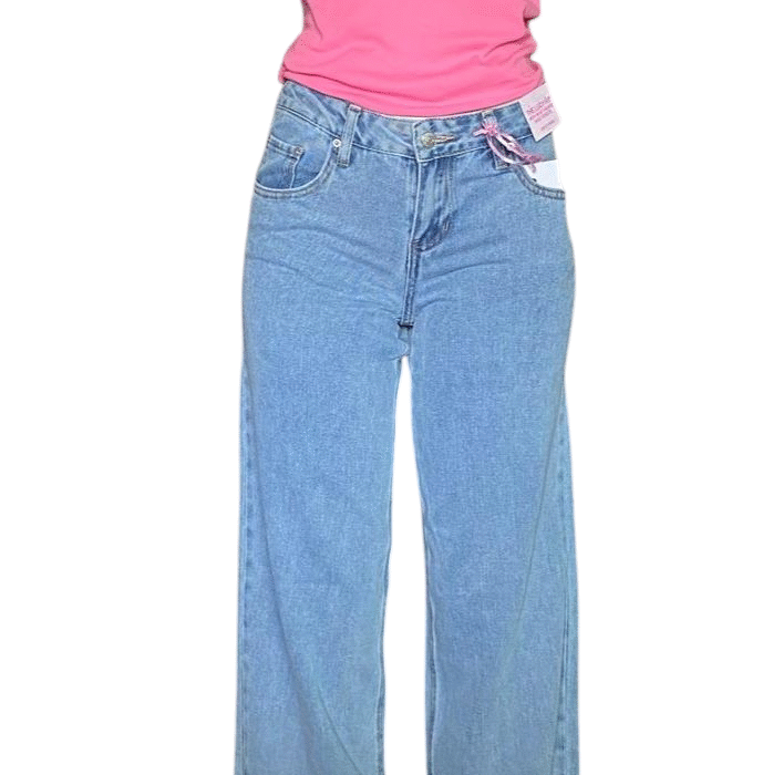 Pantalón Jean Ashley Mason para Dama Talla 3/26 – Corte Clásico Azul Claro