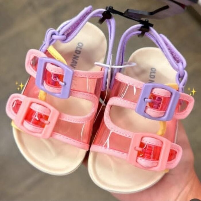 Sandalias Transparentes de Correas Dobles para Niña marca old navy