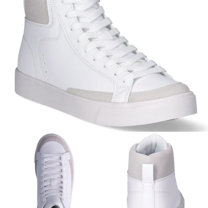 Tenis Blanco Alto No Boundaries para Dama| Estilo Urbano y Casual talla 8