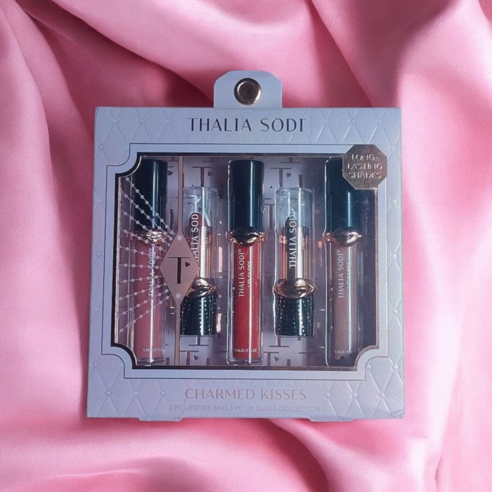 Thalía Sodi Charmed Kisses – Set de 5 Labiales y Brillos de Larga Duración