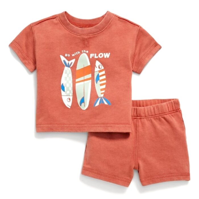 Conjunto de 2 piezas para niño Old Navy color terracota