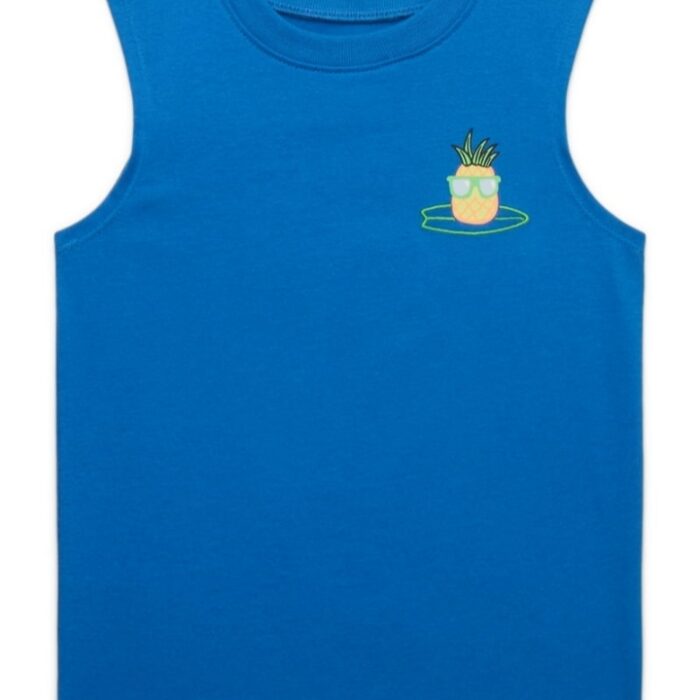 Camisa sin mangas para niño Garanimals color azul con estampado piña