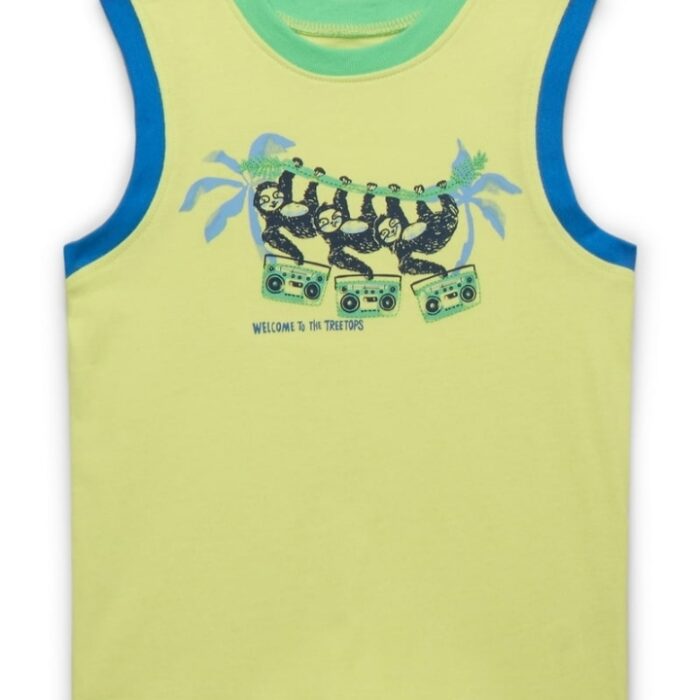 Camisa sin mangas para niño Garanimals con estampado de perezosos