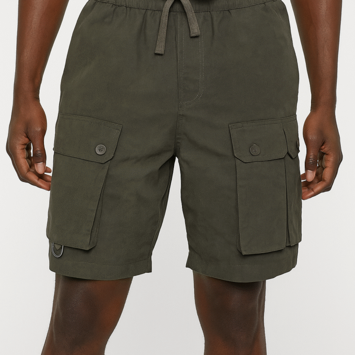Short Cargo de Caballero Forever 21 – Estilo Urbano verde militar