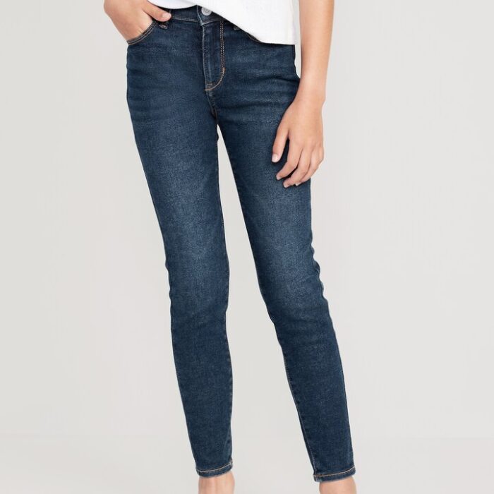 Pantalón Jean /Adolescente High Rise Rockstar Jeggings 360° Stretch – Azul Oscuro-talla 14