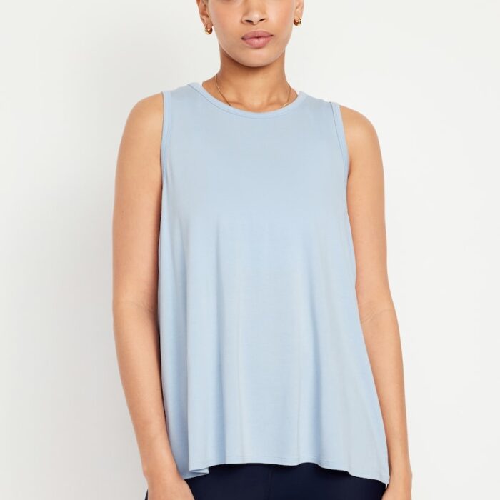 Blusa Old Navy Luxe para Mujer en Color Celeste – Tela Suave y Ligera