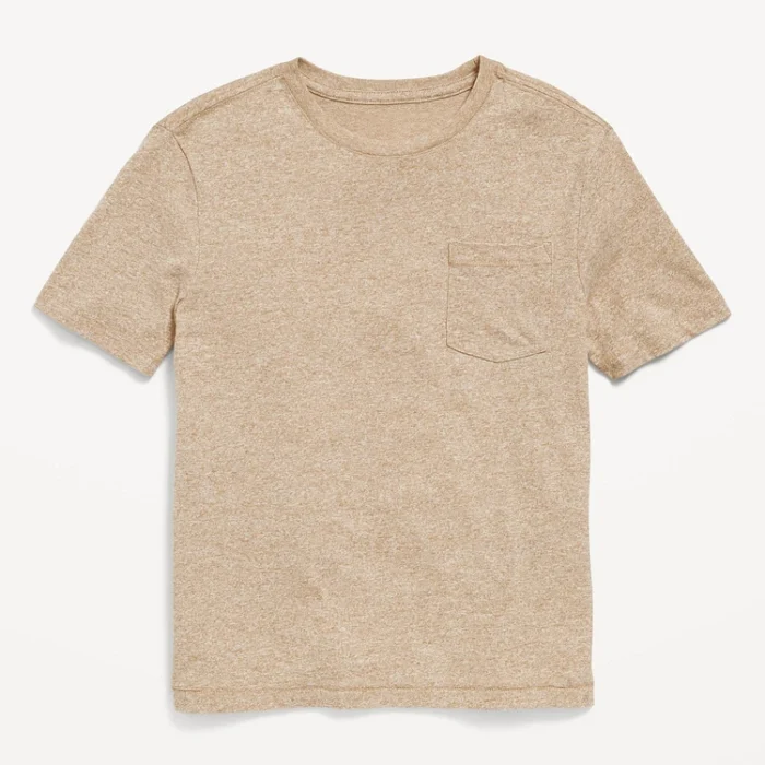 T-shirt Old Navy para niño talla M (8) color beige con bolsillo