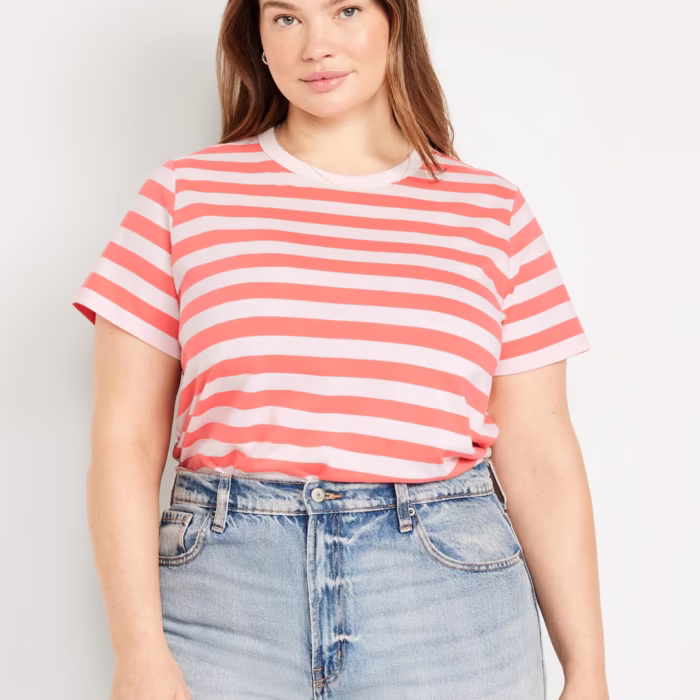 Camiseta básica Old Navy para mujer – T-shirt clásica de algodón