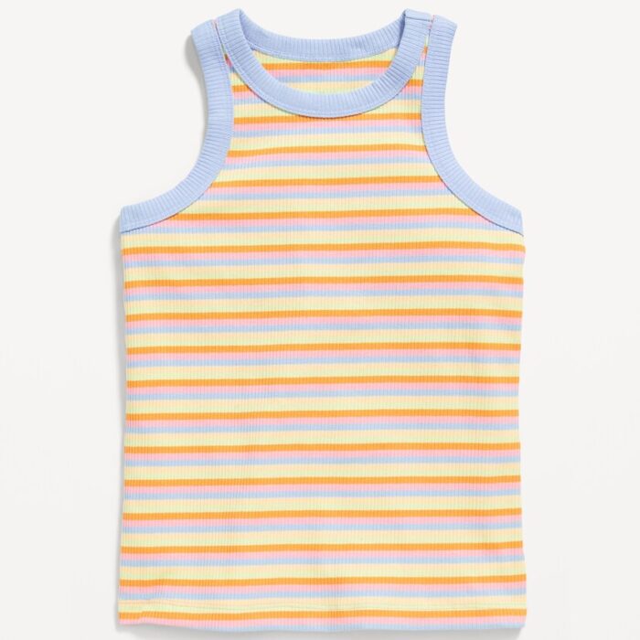 Snug Tank Top Old Navy Fitted Rayas Pastel Talla XXL (18) para Mujer