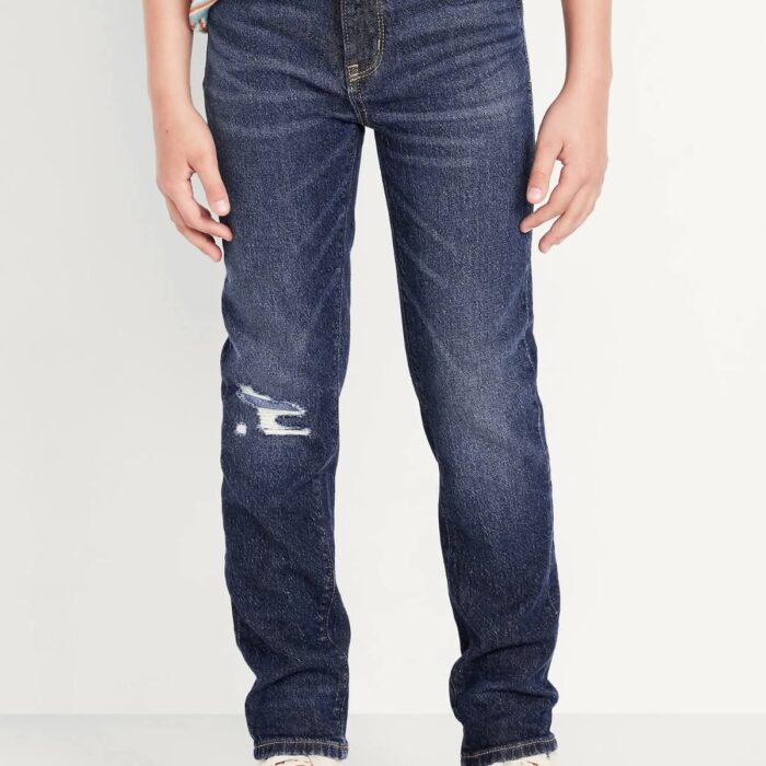 Pantalón Jean Old Navy Slim Built-In Tough para Niño – Azul Clásico