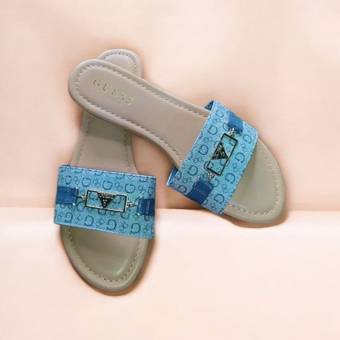 Sandalias Guess para Mujer en Color Azul – Diseño Casual y Elegante