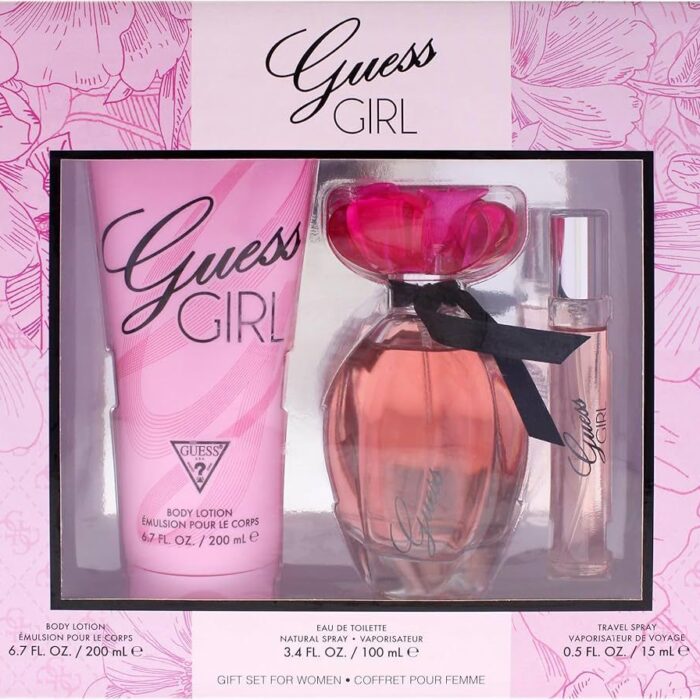 Guess Girl — Set de regalo EDT 100 ml + Loción corporal 200 ml y Spray viaje 15 ml