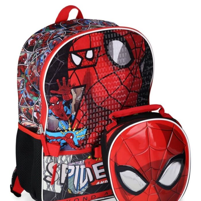 Set Escolar Spider-Man: Mochila y Lonchera Infantil - Oficial Marvel