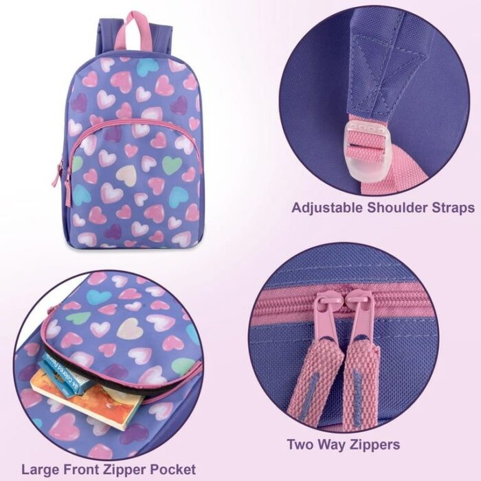 Mochila Básica Multiuso | Variedad de Estilos y Colores | Uso Escolar, Diario y Viajes