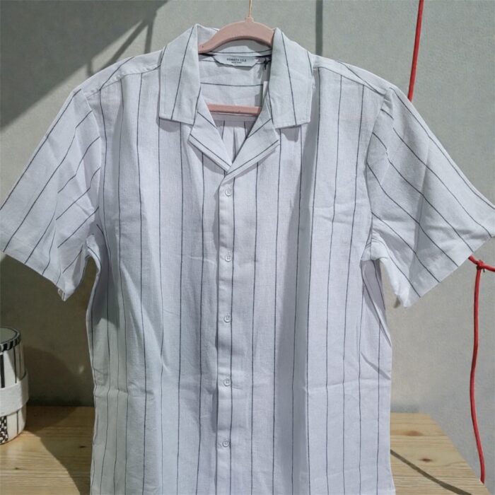 Camisa de Botones Kenneth Cole a Rayas para Hombre | Estilo Elegante y Moderno