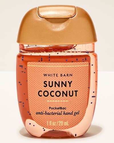 Bath & Body Works Sunny Coconut Hand Gel 29ml – Gel Antibacterial Tropical de Bolsillo