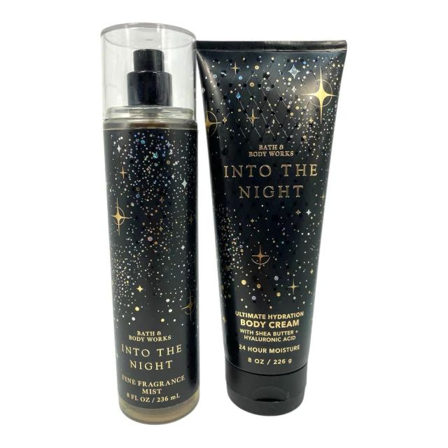 Set Bath &  Body Works Into the Night – Crema Corporal y Body Mist (Dúo de Lujo)