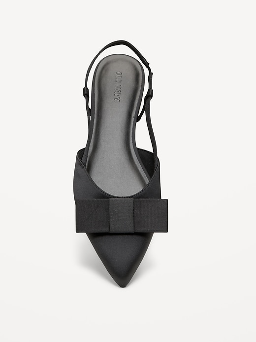 Old Navy Bow Slingback Flats para Mujer – Zapatillas Flats con Lazo y Punta Fina