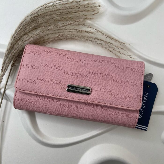 Billetera Cartera Nautica Original Para Mujer Con Proteccion RFID Rosa