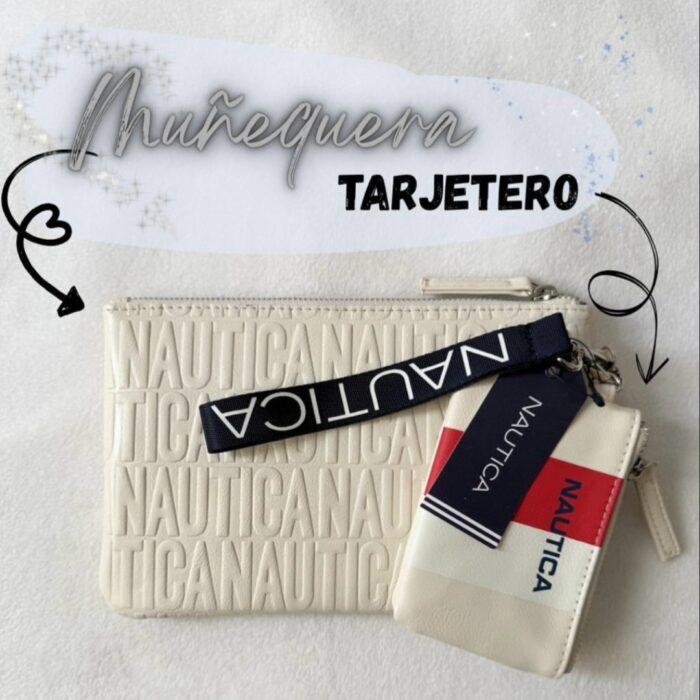 Set de Muñequera con Monedero Desmontable Nautica para Mujer - Cartera 2 en 1