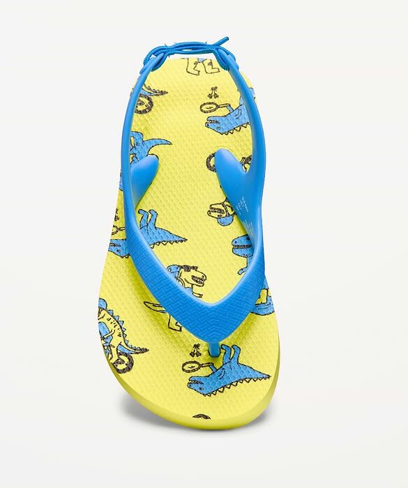 Sandalias Flip-Flop para Niño con Diseño de Dinosaurios y Correa Elástica