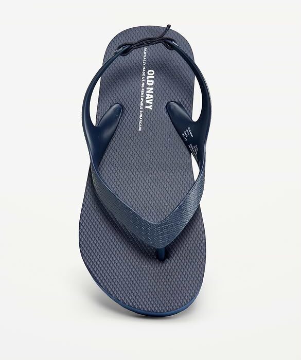 Sandalias Flip-Flop Old Navy para Niños Pequeños - Azul Marino con Correa Elástica (Ecológicas)